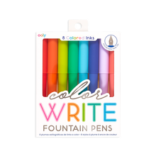 Color Write Fountain Pens - Set of 8