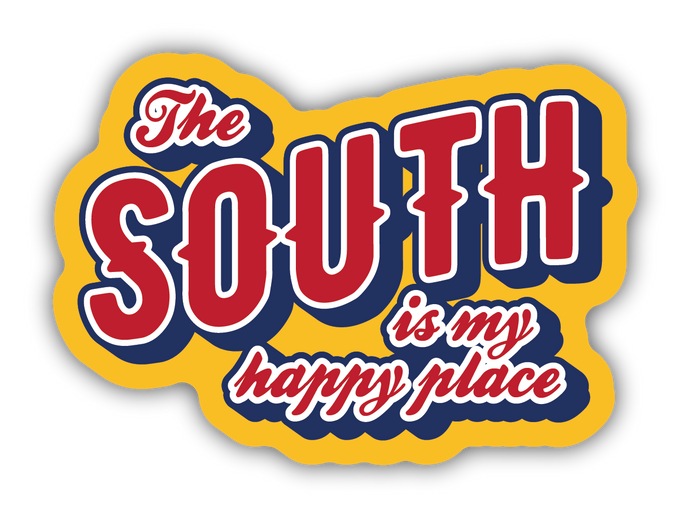 The South Is My Happy Place Sticker