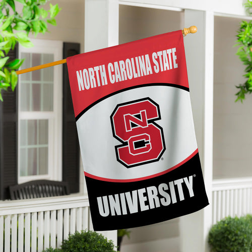North Carolina State University Suede House Flag