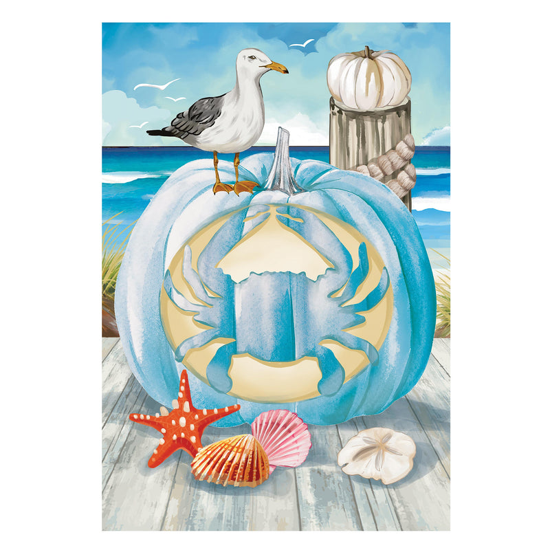 Crab O' Lantern Suede House Flag