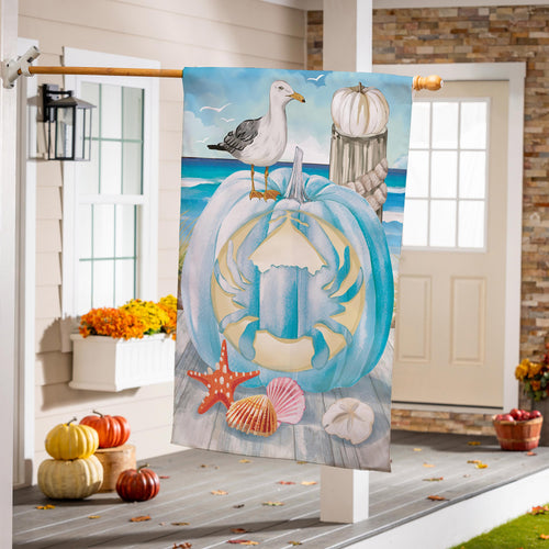 Crab O' Lantern Suede House Flag