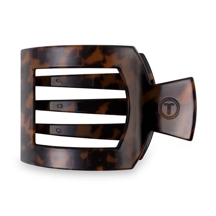 Square Flat Hair Clip | Tortoise