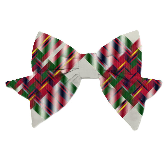 Magnetic Bow Holiday Plaid