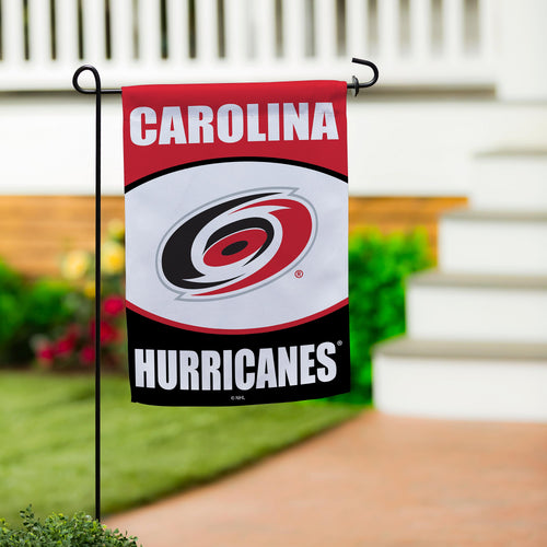 Carolina Hurricanes Suede Garden Flag