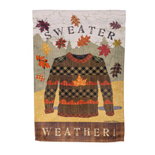 Sweater Weather Suede Garden Flag