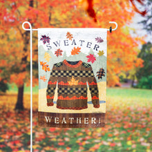 Sweater Weather Suede Garden Flag