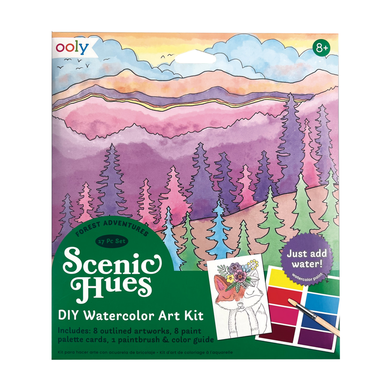 Scenic Hues DIY Watercolor Art Kit - Forest Adventure
