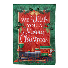 North Pole Express Applique Garden Flag