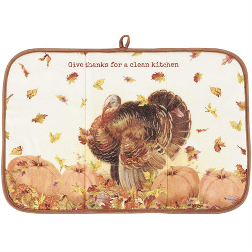 Give Thanks Drying Mat