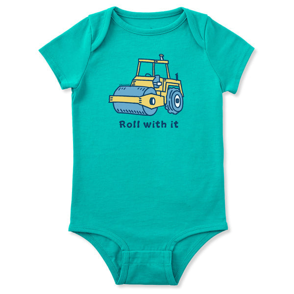 Infant Short Sleeve Crusher Baby Bodysuit