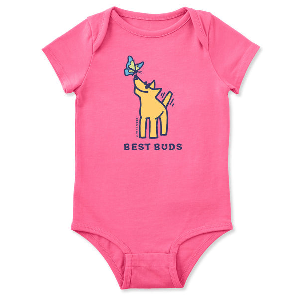 Infant Short Sleeve Crusher Baby Bodysuit