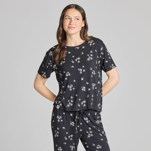 Women's Wild Daisy Pattern Lightweight Sleepware