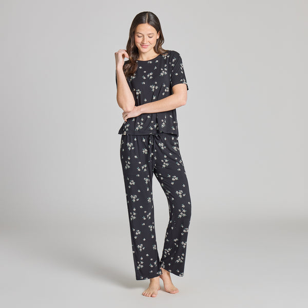 Women's Wild Daisy Pattern Lightweight Sleepware