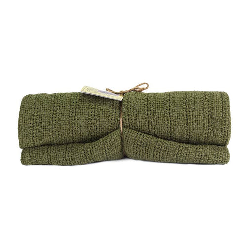 100% Cotton Utility Blanket – 60″x48″-Sage Green