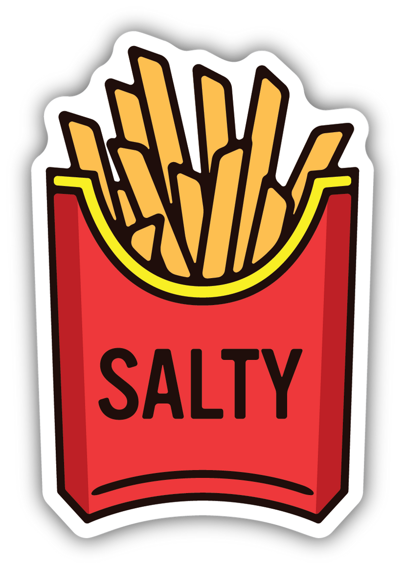 Salty French Fries Sticker