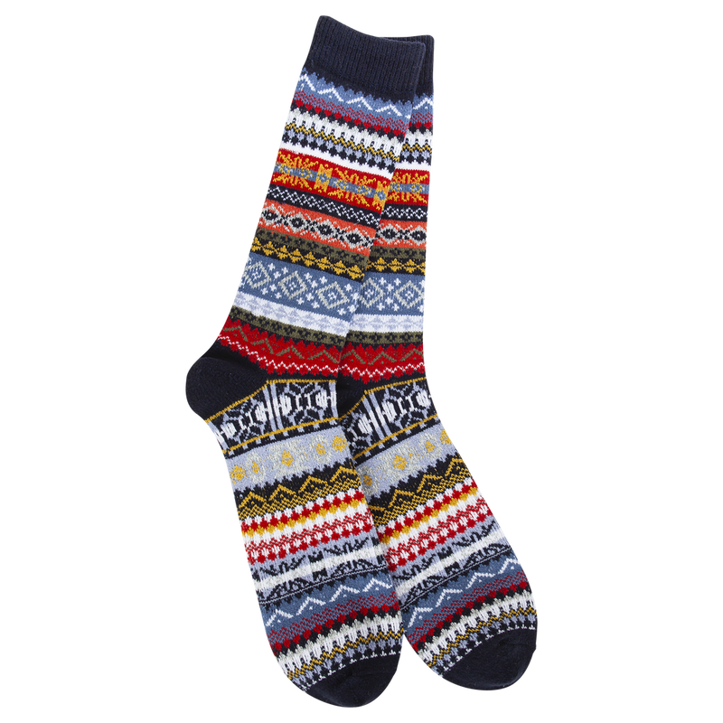 Holiday Men's Studio Crew Navy Multi Stripe