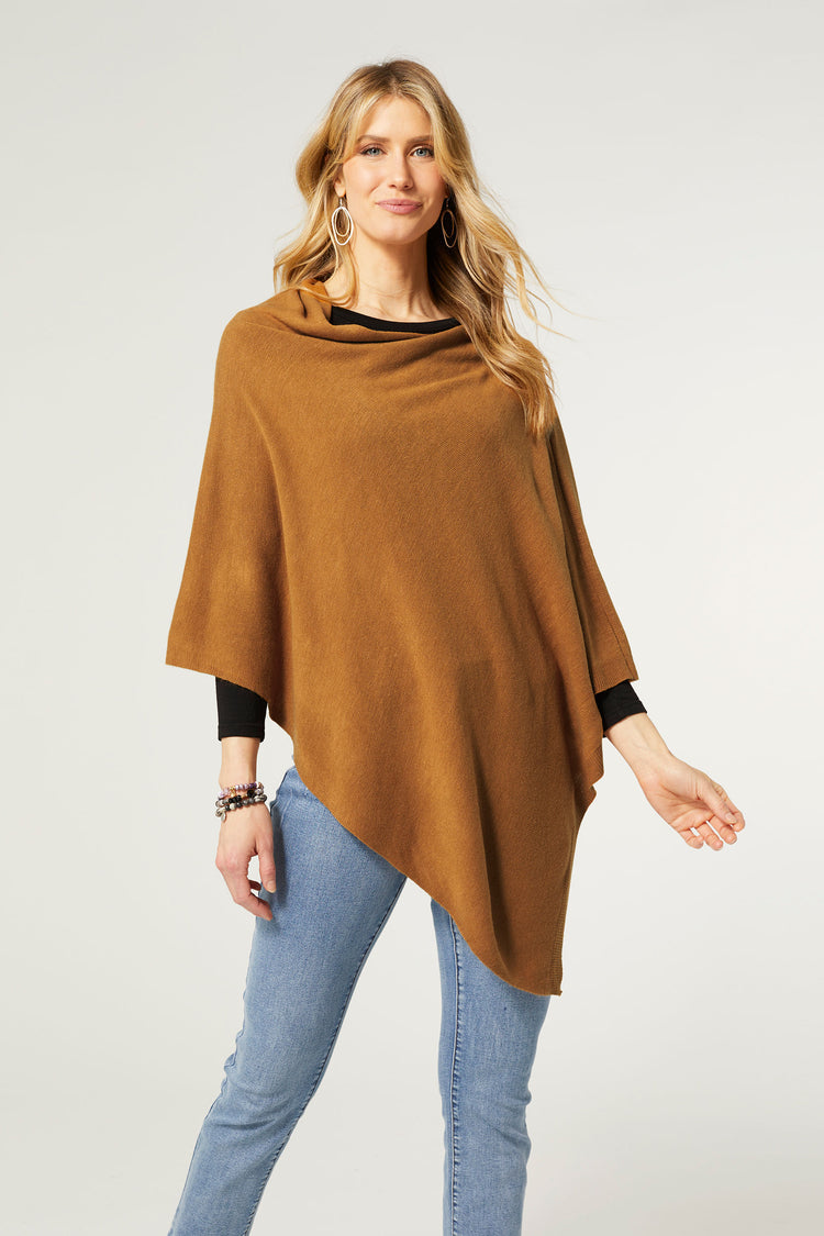The Lightweight Poncho - Camel