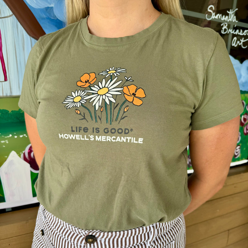 Women's Crusher Tee Howell's Mercantile Bouquet of Flow