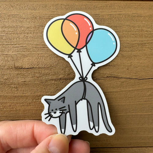 Balloon Cat Sticker