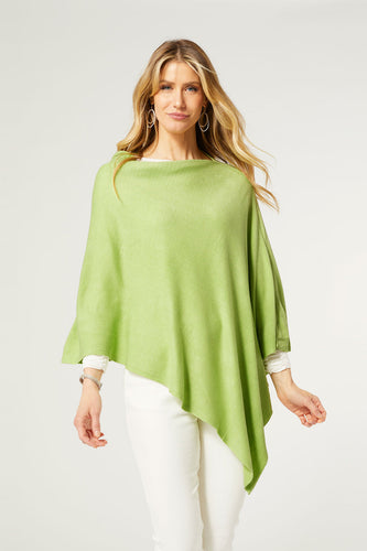 The Lightweight Poncho - Creamy Lime