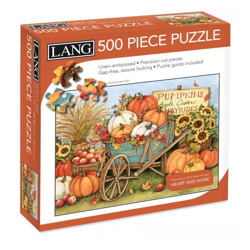 Harvest Wheelbarrow 500 Piece Puzzle