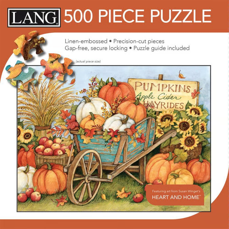 Harvest Wheelbarrow 500 Piece Puzzle