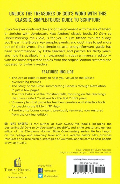 30 Days to Understanding the Bible, 30th Anniversary