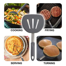 HIC Kitchen Wide Slotted Non-Stick Flexible Spatula