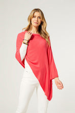 The Lightweight Poncho - Living Coral