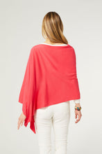 The Lightweight Poncho - Living Coral