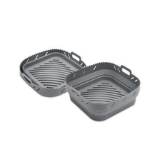 HIC Kitchen Silicone Collapsible Air Fryer Basket Liner, Square, 7qt