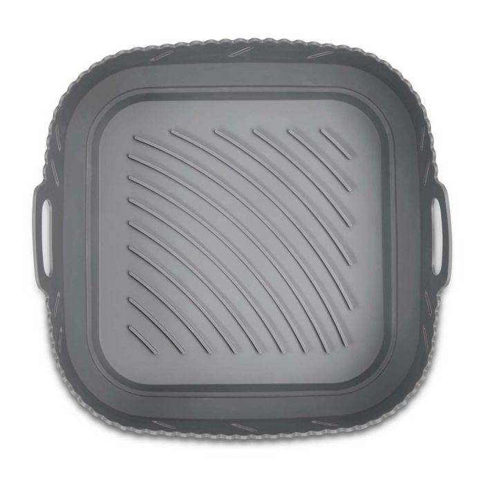 HIC Kitchen Silicone Collapsible Air Fryer Basket Liner, Square, 7qt