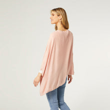 The Lightweight Poncho - Cameo Rose