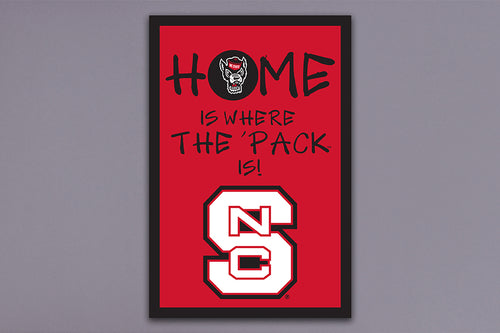 NC State Home Is Where The Pack Is Garden Flag