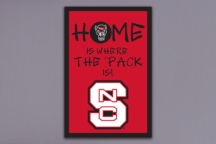 NC State Home Is Where The Pack Is Garden Flag