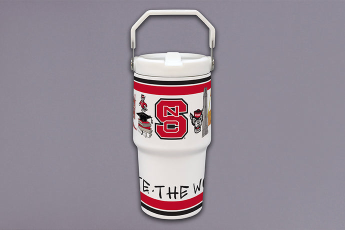 NC State Flip Lid 20oz Tumbler