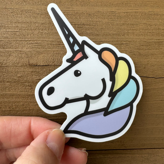 Unicorn Head Sticker