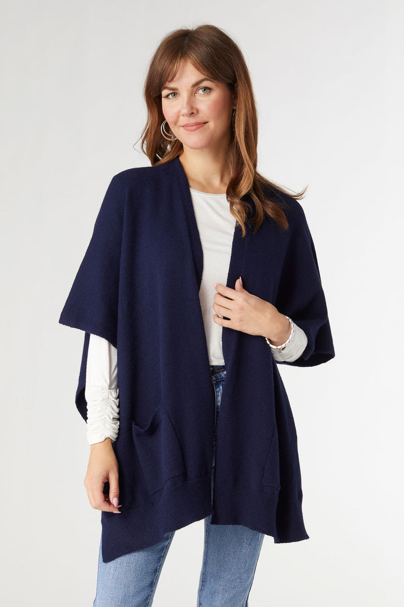 Alani Lightweight Cardigan with Pockets Navy