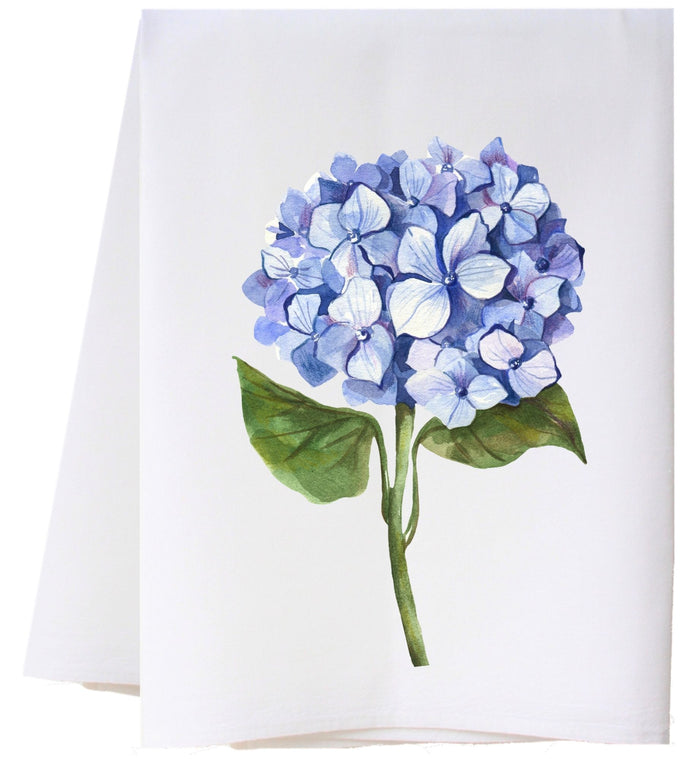 Single Hydrangeas Flour Sack Towel