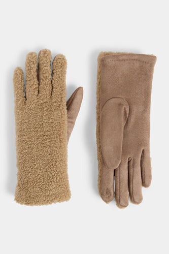 Sherpa Touchscreen Gloves Tan