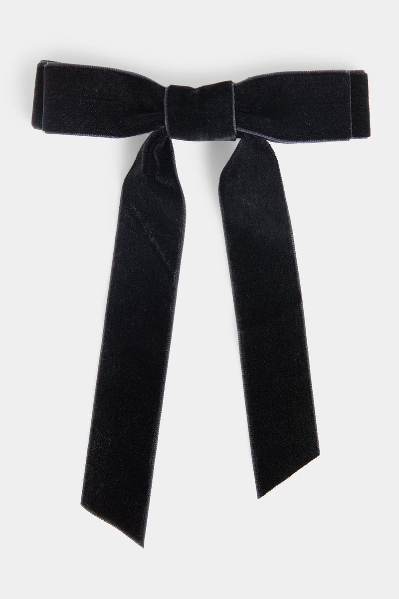 Velvet Bow Hair Clip