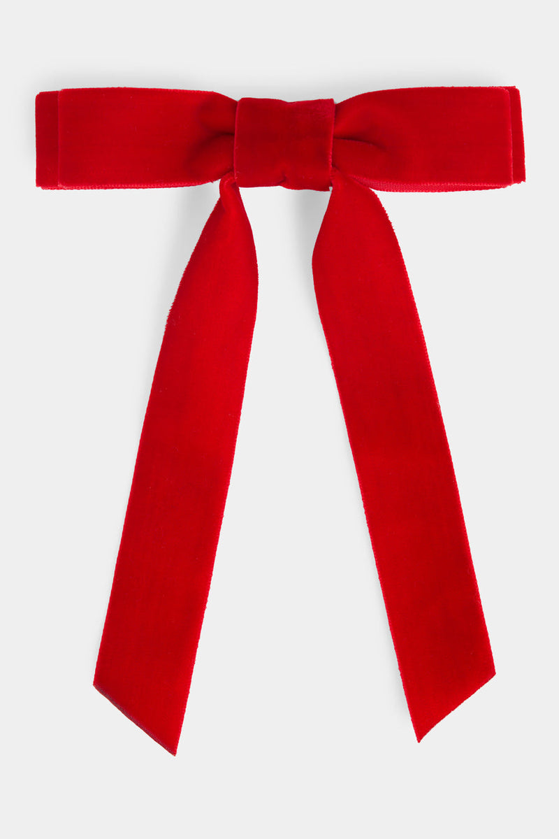 Velvet Bow Hair Clip