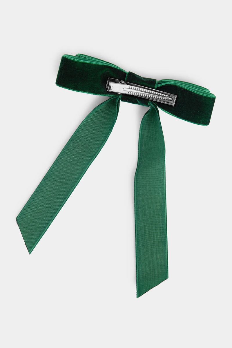 Velvet Bow Hair Clip