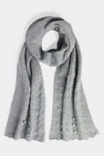 Sweet Scallop Scarf Grey