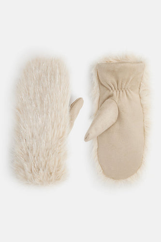 Sparkle Mitten - Tan