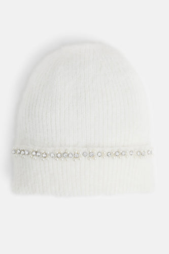 Winter Glitz Beanie - Winter White