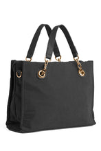 Belle Quilted Tote - Black