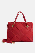 Belle Quilted Tote - Red