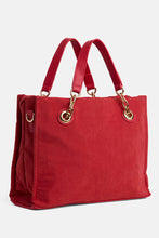 Belle Quilted Tote - Red