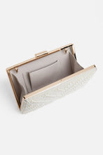 Penelope Pearl Clutch - White